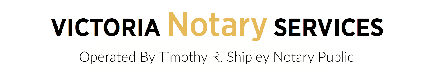 Victoria Notary Service Logo Link.